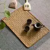 Esterilla de Junco Japonés Esterilla para Juego de Té Esterilla de Mesa Esterilla de Té Tejida a Mano Posavasos Decoración del Hogar Fabricante Venta Directa al por Mayor Suministro Transfronterizo