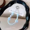 Cadena de Teléfono con Cuentas de Cristal de Flor Llavero Colgante Accesorio de Decoración para Bolso Cadena para Funda de Teléfono Pequeño Regalo Mayoreo