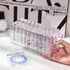 Caixa Organizadora Pequena Transparente de Acrílico para Miçangas, Caixa de Joias à Prova de Poeira para Pulseiras, Colares e Pequenos Acessórios