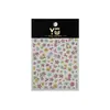 Monet Calcomanías para Uñas Flor Pequeña Concha Brillante Flor de Cinco Pétalos Colorida Relieve Tridimensional Calcomanías Nuevas para Decoración de Uñas Primavera y Verano