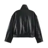 Chaqueta de Cuero Sintético para Mujer Estilo Biker Casual, Nueva Colección Primavera 2026, Transfronteriza AliExpress 3046276