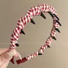 Diadema de Lunares Dentada Estilo Coreano para Mujer, Pinza para el Cabello Antideslizante de Alta Gama para Uso Diario, Pinza para Lavarse la Cara, Tocado de Gama Alta