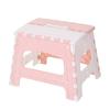 Taburete plegable de plástico grueso para niños, ligero y portátil, con forma de tren, pequeño, para adultos