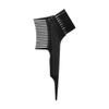 Ferramentas de Cabelo Pente Dupla Face para Coloração de Cabelo Escova para Tratamento Capilar Plástico Preto Conjunto de Escovas de Cuidado Face Única Pente Listrado Salão de Beleza