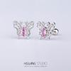 Pendientes de acero de titanio 316L con forma de flor, con forma de mariposa, planeta, corazón, hueso de la oreja, uña, cartílago, joyería anti-perforación.