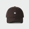 2025 Novo Estilo Minimalista Sorriso Versátil Boné de Baseball Moda Coreana Oversized Aprofundado Boné de Bico de Pato Faz o Rosto Parecer Menor