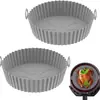 Popular Sartén de Silicona para Hornear de Amazon, Base para Freidora de Aire, Bandeja para Hornear Resistente a Altas Temperaturas y de Peso Pesado