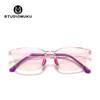 STUDIOMUKU gafas frías de madera montura pequeña montura de gafas estilo coreano femenino potencia ajustable hombre ultraligero espejo para estudiante