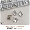 Accesorios para Arte de Uñas Blancos de Alta Calidad con Pedrería de Fondo Puntiagudo, Cristal K9 Deslumbrante Corazón Paloma Huevo Roca de Azúcar Ángulo Recto Pedrería Transparente