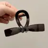 Pinza para el pelo con lazo para cabello fino, horquilla floral vintage de otoño e invierno, nueva y linda pinza de garra 2025