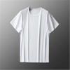 Camiseta Masculina de Verão Solta, Confortável, Respirável e Fresca de Seda Gelada com Manga Curta Masculina Simples e Versátil de Malha Secagem Rápida Esportiva