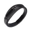 Pulsera de ojo de tigre para hombre, pulsera de cuero multicapa con piedra natural y hebilla magnética, muy popular en Amazon.