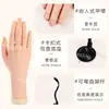 Mano de silicona de simulación para práctica de manicura con articulación, mano protésica de silicona, para que los principiantes inserten piezas de uñas, dedos postizos de exhibición, accesorios