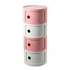 Mesa Auxiliar Redonda de Color Combinado Antiguo Medio ins Gabinete Lateral de Almacenamiento para Apartamento Pequeño Doméstico Mesa de Noche Redonda Nórdica Simple Gabinete de Almacenamiento para Dormitorio