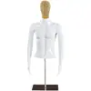 Modelo Masculino de Meio Corpo com Pernas Loja de Roupas Balcão Display Placa de Display para Vitrine Design Plástico Pintura Preto e Vermelho Tipo Mannequin