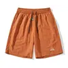 Shorts Masculino Transfronteiriço Verão Seda de Gelo Fino Secagem Rápida Calça de Cinco Pontos para Uso Externo Solta Tamanho Grande Venda por Atacado Shorts Esportivos Casuais