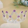 Princesa Elsa mismo estilo corona morada de hada accesorios para actuación de jardín de infantes corona para niña pequeña venta al por mayor de fábrica
