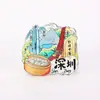 Ímãs de Geladeira de Cidade em Acrílico, Ímãs de Geladeira Estilo Chinês Original, Ímãs Decorativos de Presente, Artesanato Cultural e Criativo, Lembranças de Viagem