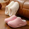 Pantuflas de Algodón Impermeables de EVA para Mujer Invierno Interior Hogar Doméstico Cálido Felpa Pantuflas de Algodón de Invierno para Hombre Invierno de Hombre