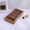 Cajas de Embalaje en Stock, Cajas Plegables, Cajas Transparentes Frosteadas para Pasteles de Yema de Huevo, Cajas para Pasteles de Nieve, Cajas para Productos Horneados, Cajas para Postres para Llevar