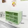 Caja de almacenamiento de escritorio Jiugongge, transparente, tipo cajón, subcompartimento, para dormitorio de estudiantes, papelería, joyas, artículos diversos, caja de acabado a prueba de polvo