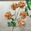 5 Flores Artificiais Pequenas de Hortênsia para Decoração de Salão de Casamento, Flores para Paisagismo de Teto Alto, Enfeites para Sala de Estar de Casa, Flores Artificiais Decorativas