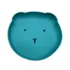 Tigela de Silicone Portátil Utensílios de Mesa Prato de Jantar de Silicone para Bebê Tigela Resistente a Quedas Infantil Prato de Jantar de Silicone para Comida Suplementar de Bebê em Estoque