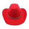 Sentido avanzado de accesorios de diamante medio sombrero al por mayor sombrero vaquero Amazon transfronterizo estilo europeo y americano británico sombrero de jazz hombres y mujeres