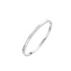 Pulsera de Acero de Titanio con Hebilla de Zirconia de Colores Brillantes Estilo Fresco y Dulce INS Transfronteriza Europea y Americana para Mujer con Diamantes Completos y Acabado Pulido