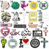 Pegatinas de Tela Bordadas en Inglés de Dibujos Animados con Graffiti de Colores Parches Decorativos Accesorios para Ropa Listos para Usar Sellos Bordados Estilo para Planchar