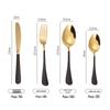 Faca e garfo conjunto de bife de aço inoxidável faca e colher de garfo doméstico Estilo ocidental louça criativa sobremesa colher Fork set fabricantes