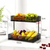 Bandeja de frutas de hierro de lujo ligero, estilo nórdico, cuenco de caramelos para mesa de centro de sala de estar moderna, bandeja para bocadillos y frutas secas, cesta de frutas de moda