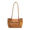 Bolso Tote Simple y Elegante de Gran Capacidad Bolso de Hombro Único Versátil para Viajes Diarios Bolso de Axila Bolso de Mano Chic de Nicho de Gama Alta