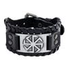 Pulsera de cuero trenzado vintage nueva directa de fábrica Pulsera de cuero punk europea y americana para hombre Accesorios transfronterizos explosivos