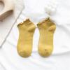 Calcetines Nuevos para Mujer, Calcetines de Encaje y Algodón Puro, Estilo Japonés de Primavera y Verano, Calcetines Lindos de Media Pantorrilla, Calcetines con Borde de Hongo, Delgados de Moda