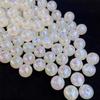 Contas de acrílico de 16mm com banho UV coloridas cor sólida imitação de pérola redondas para pulseira colar acessórios DIY feitos à mão