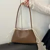 Sentido del Diseño 2025 Nuevo Bolso Tejido a Mano Bolso de Axila Moda Bolso de Mujer Hombro Único Bolso Cruzado Mayoreo