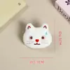 Muñeco de Cabeza de Gato Sudando de Dibujos Animados Colgante Llavero Adorno para Bolso Broche de Oso Decoración para Ropa Sombrero