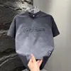 2025 Nueva Camiseta Casual Versátil de Manga Corta Tie-Dye con Cuello Redondo para Hombre Estilo Pareja de Moda de Media Manga
