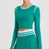 Ropa Deportiva de Yoga Transpirable de Secado Rápido de Manga Larga Ajustada de Nuevo Estilo Transfronteriza Camiseta Top para Correr Fitness Primavera y Otoño