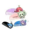 Pente de Acrílico Personalizado Desenho Animado Anime Estrela Mercadoria Suporte Material para Pente de Cabelo Portátil Pingente Fofo