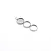 Novo Produto Design DIY Simples de Aço Inoxidável Base Redonda com Pedra Longa Acessórios de Brincos com Borla Prontos para Venda
