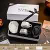 Conjunto de Xícara e Pires de Cerâmica para Presente de Noivado Nili Man Transfronteiriço, Presente de Casamento Casa Nova, Caixa de Presente Exclusiva para Xícara