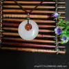 Nuevo broche de seguridad de jade natural Blanco Jade Blanco seguridad colgante para hombre y mujer collar con colgante de jade colgante vintage colgante de jade
