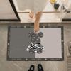 Alfombrilla Suave de Barro Diatómico Absorbente Resistente a la Suciedad del Baño Felpudo Entrada de Baño Alfombrilla Antideslizante de Lujo Alfombrilla para Pies de Baño