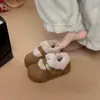 Zapatos Birken de Algodón con Tacón Oculto Estilo Coreano para Mujer 2026 Invierno Nuevas Botas de Nieve con Forro Espeso Zapatos Cálidos de Piel del Noreste