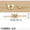 Fivela de Metal Estilo Simples Moderno Botão de Cheongsam Roupa Tang Hanfu Botão DIY Botão Costurado à Mão Botão Decorativo Novo Estilo Chinês Fivela de Fechadura