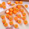 Nuevo adorno de resina de calabaza pequeña lindo tridimensional, decoración de casa de muñecas DIY de calabaza simulada, accesorio de juguete