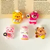 Urso Morango Desenho Animado Animal Chef DIY Cola de Creme Capa de Celular Fivela de Sapato Grampo de Cabelo Joias de Resina Acessórios Venda por Atacado