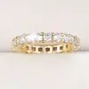 Anillo de circonita deslumbrante, exquisito y sencillo, con un tacto de alta gama, moderno y versátil, joyería al por mayor de fábrica, superventas transfronterizo